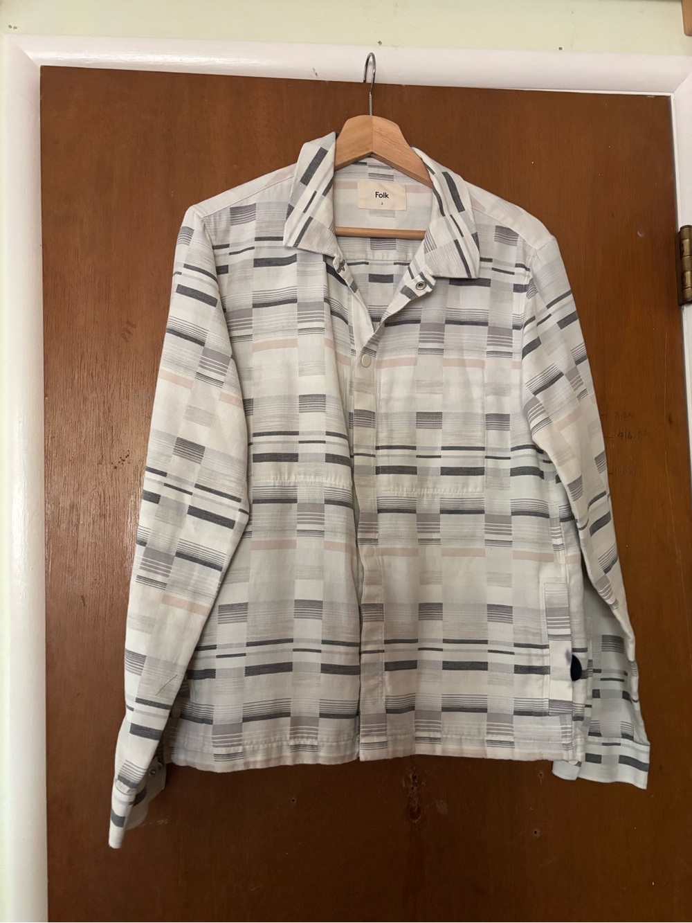 Folk 100% cotton button down shirt